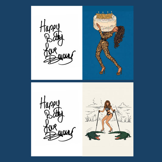 B’DAY POSTCARDS