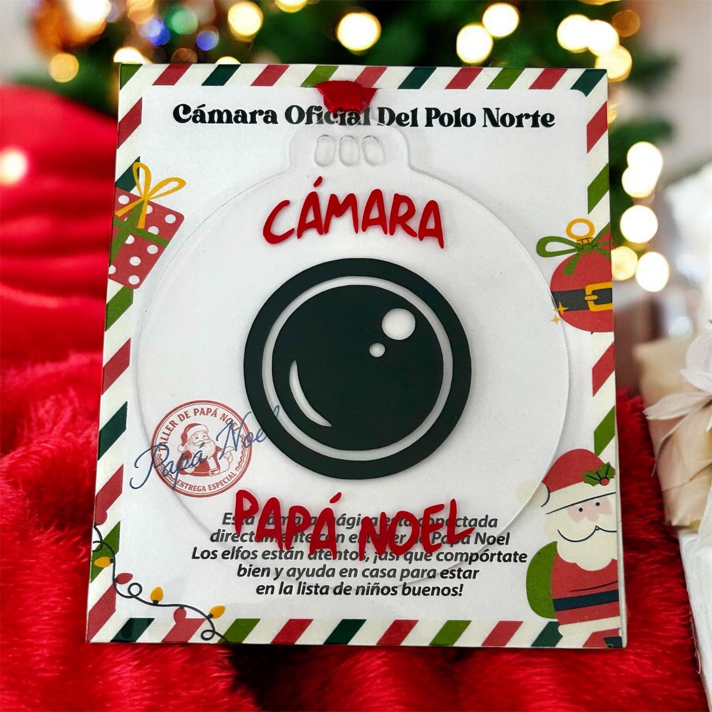 BOLA CÁMARA PAPÁ NOEL