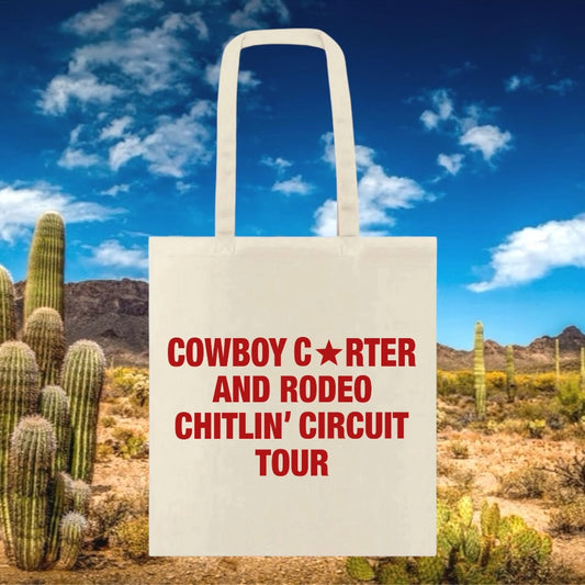 COWBOY CARTER TOUR TOTE BAG