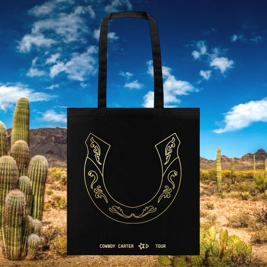 GOLDEN HORSESHOE TOTE BAG