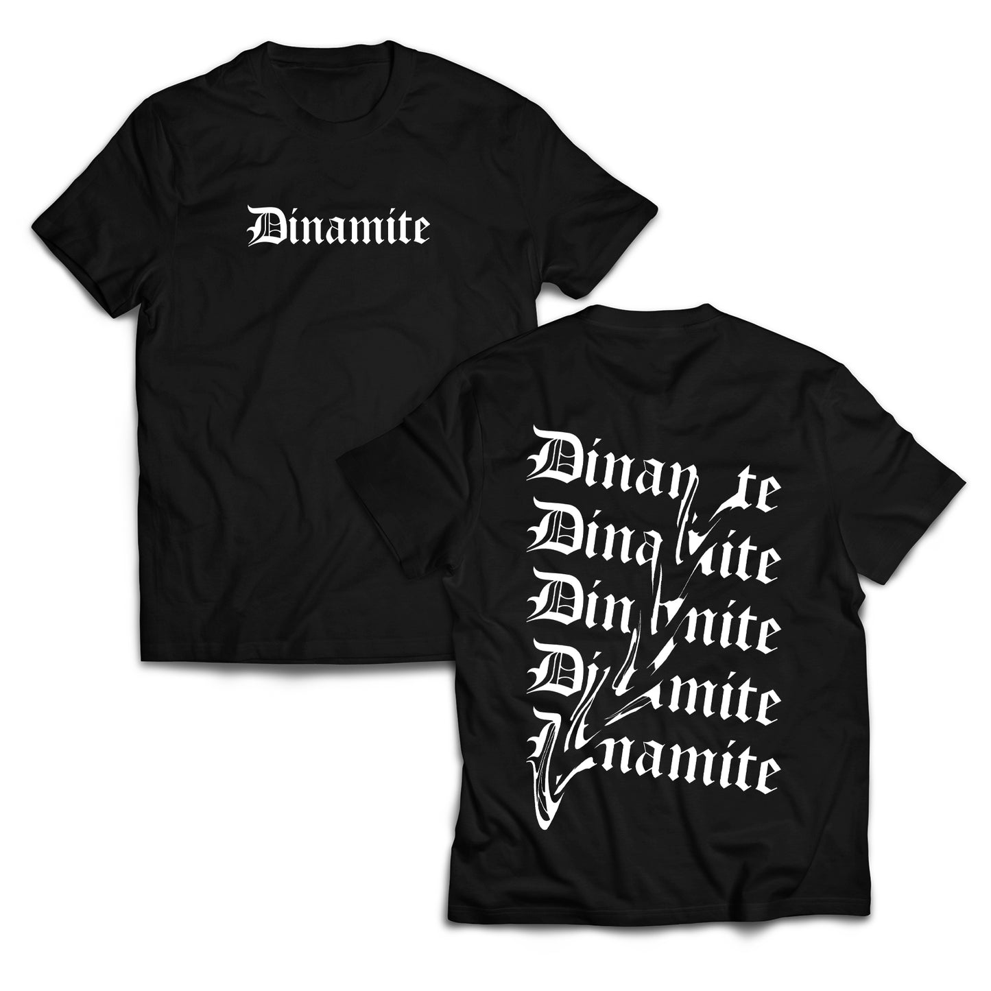 DINAMITE BLACK MELTED TEE